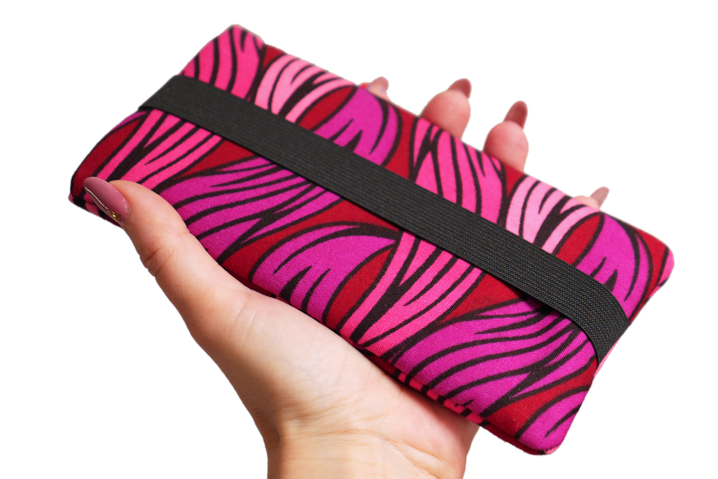 Sockenhülle alle Handys iPhone 15 Pro/15 Pro Max, Samsung S24/S24+ Größe nach Wahl Wax Waves pink rot lila