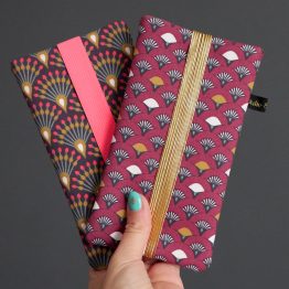 Housse de téléphone portable en tissu étui pochette iPhone Samsung chaussette élastique - Julie & COo